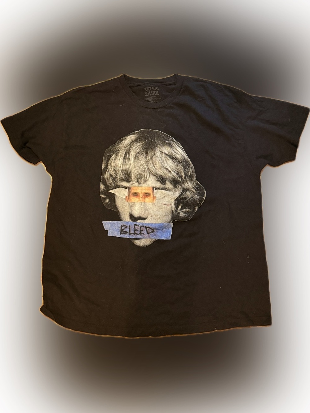 The Kid Laroi Bleed Graphic Black Crewneck T-Shirt - Unbranded